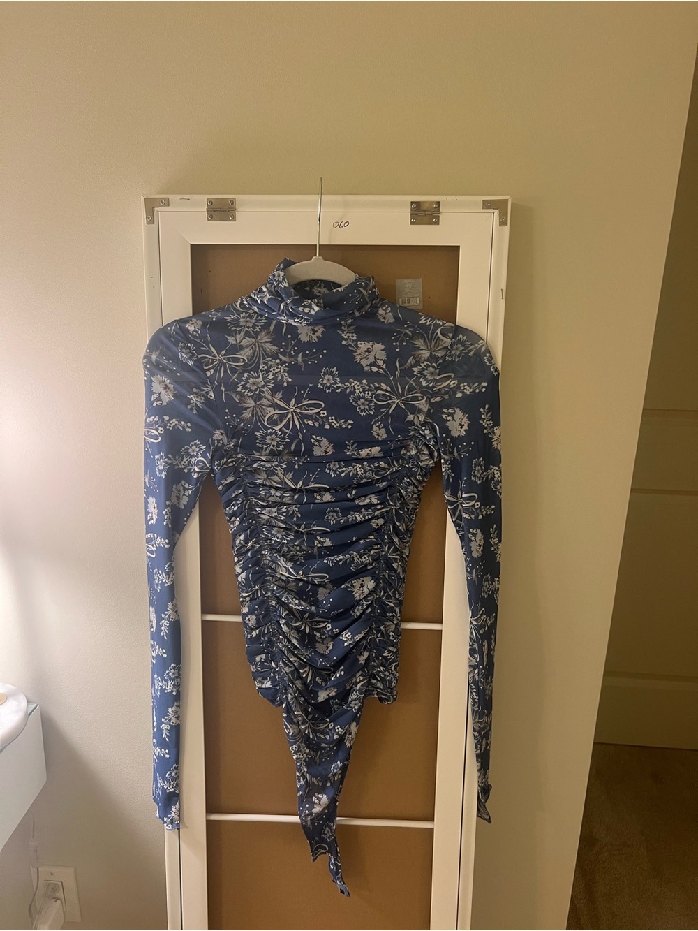 Free People blue bodysuit